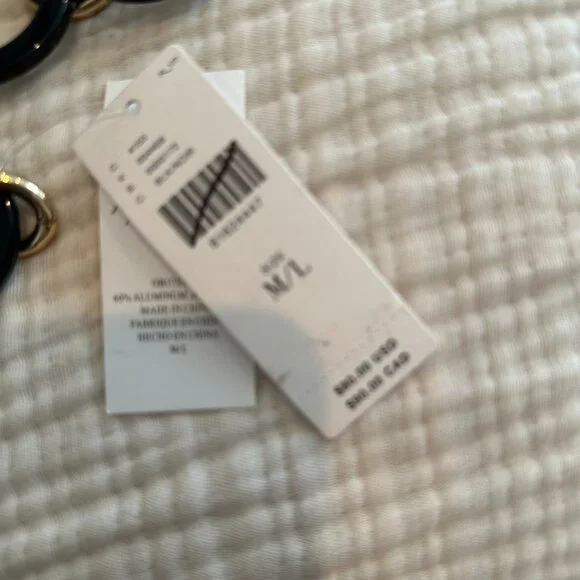 Anthropologie Size Medium/ Large Resin Hoop Chain Belt New With Tags